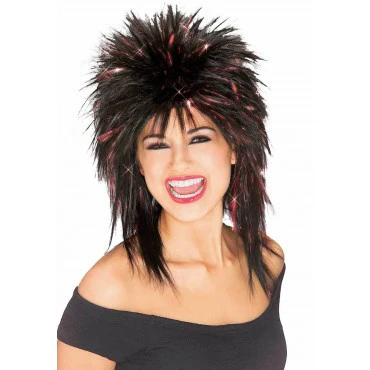 Spiked Tinsel Wig - Various Colors