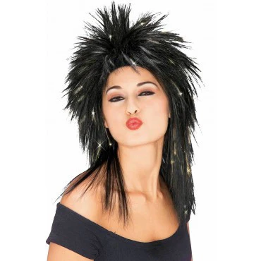 Spiked Tinsel Wig - Various Colors - Image 3