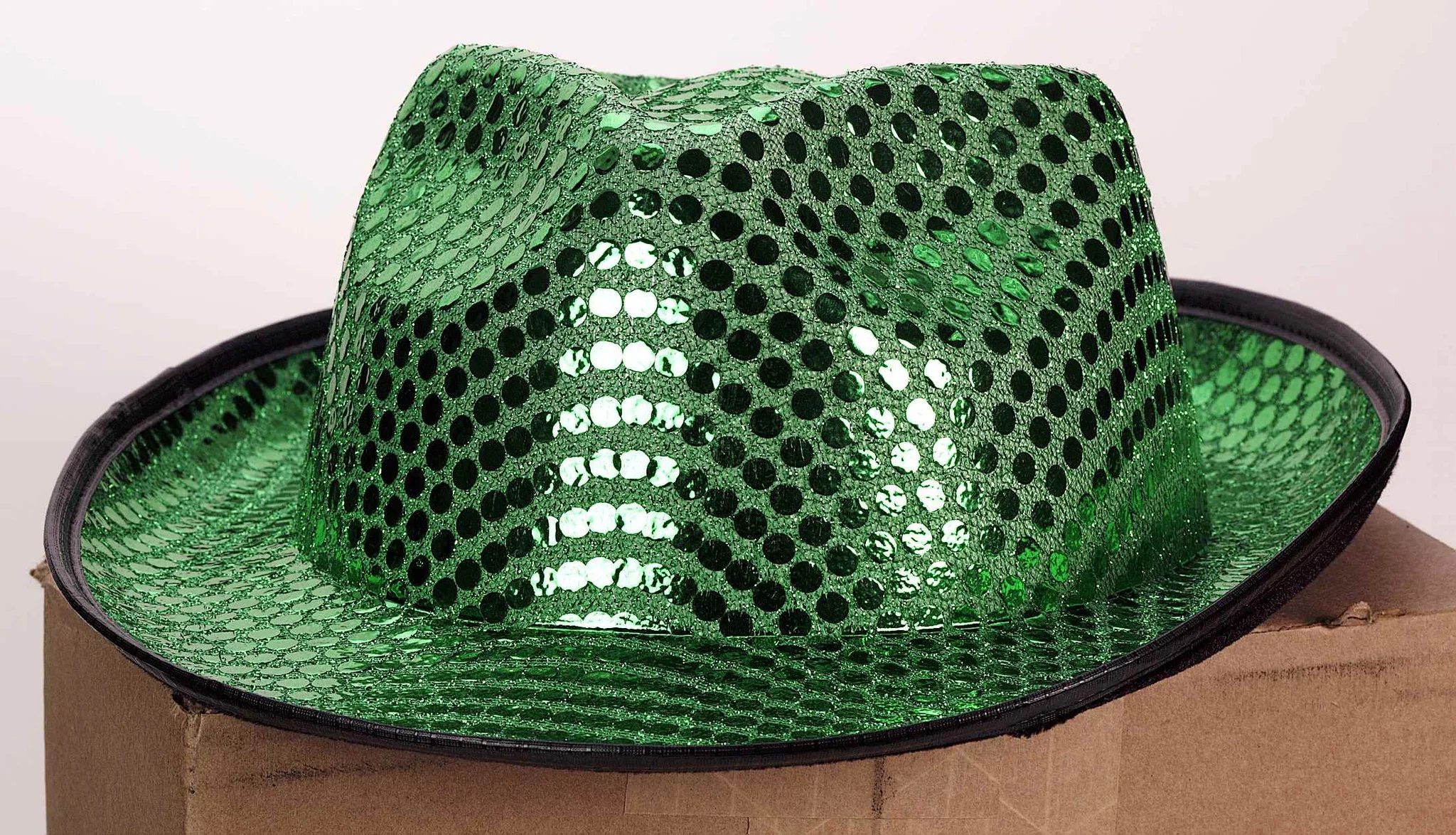 St Patricks Day Hats Green Sequin Fedora Hat