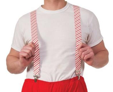 Striped Candy Cane Suspenders