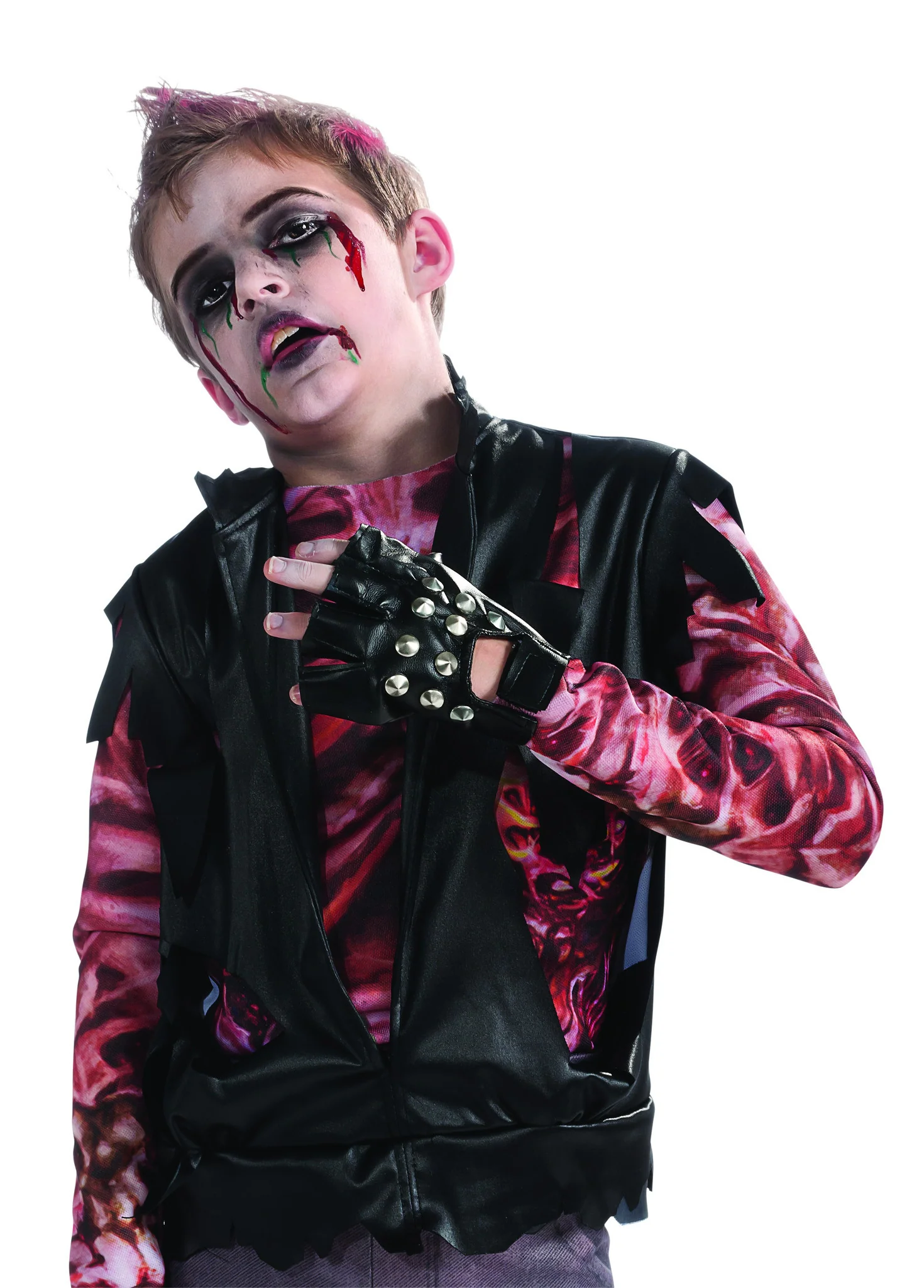 Studded Finglerless Glove