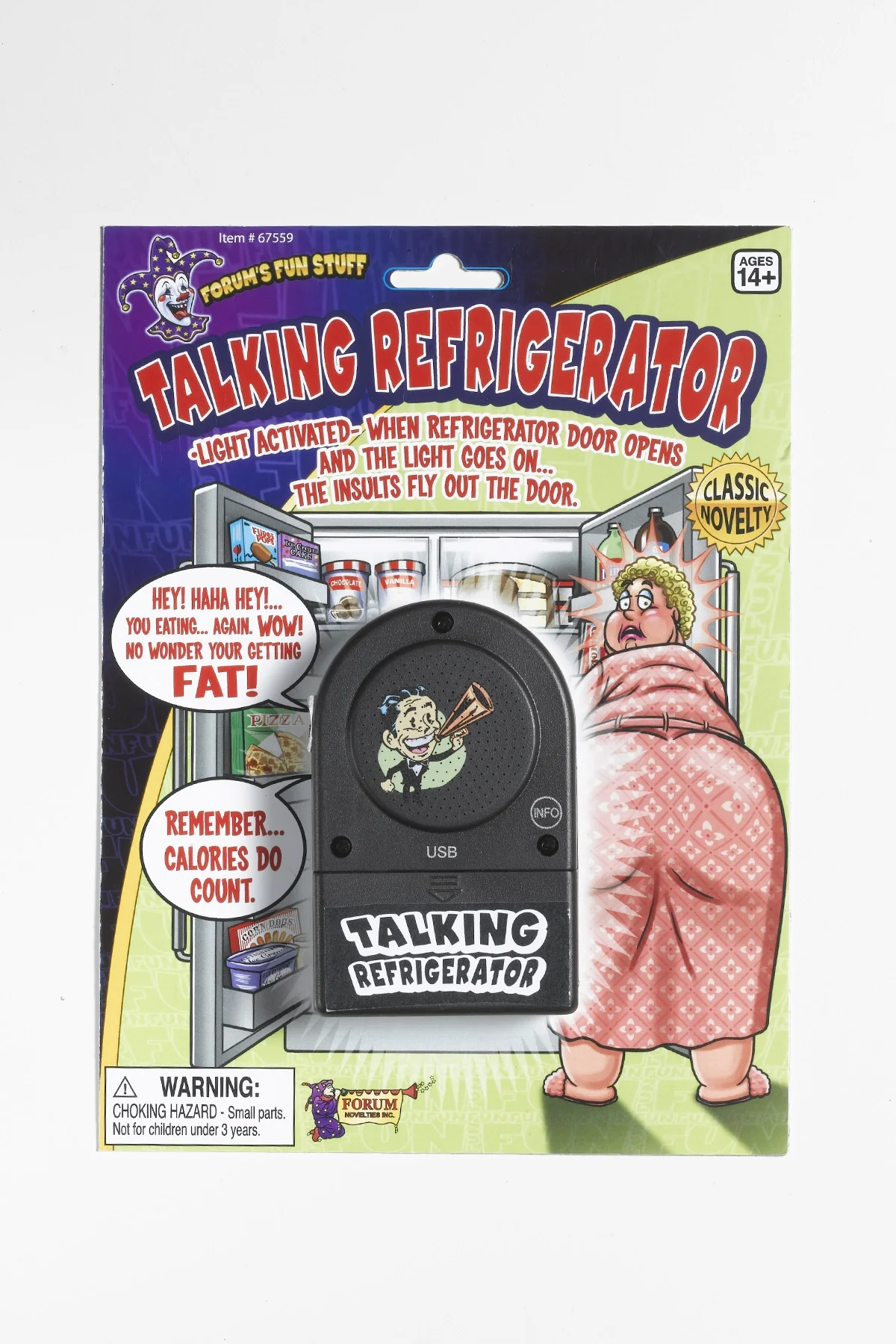Talking Refrigerator Insult Gag Device