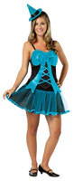 Teen Blue Sequin Witch Costume