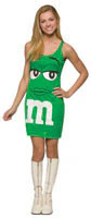Teens Green M&Ms Tanks Dress