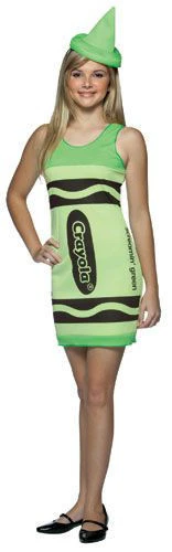 Teens Screamin' Green Crayola Crayon Tank Dress