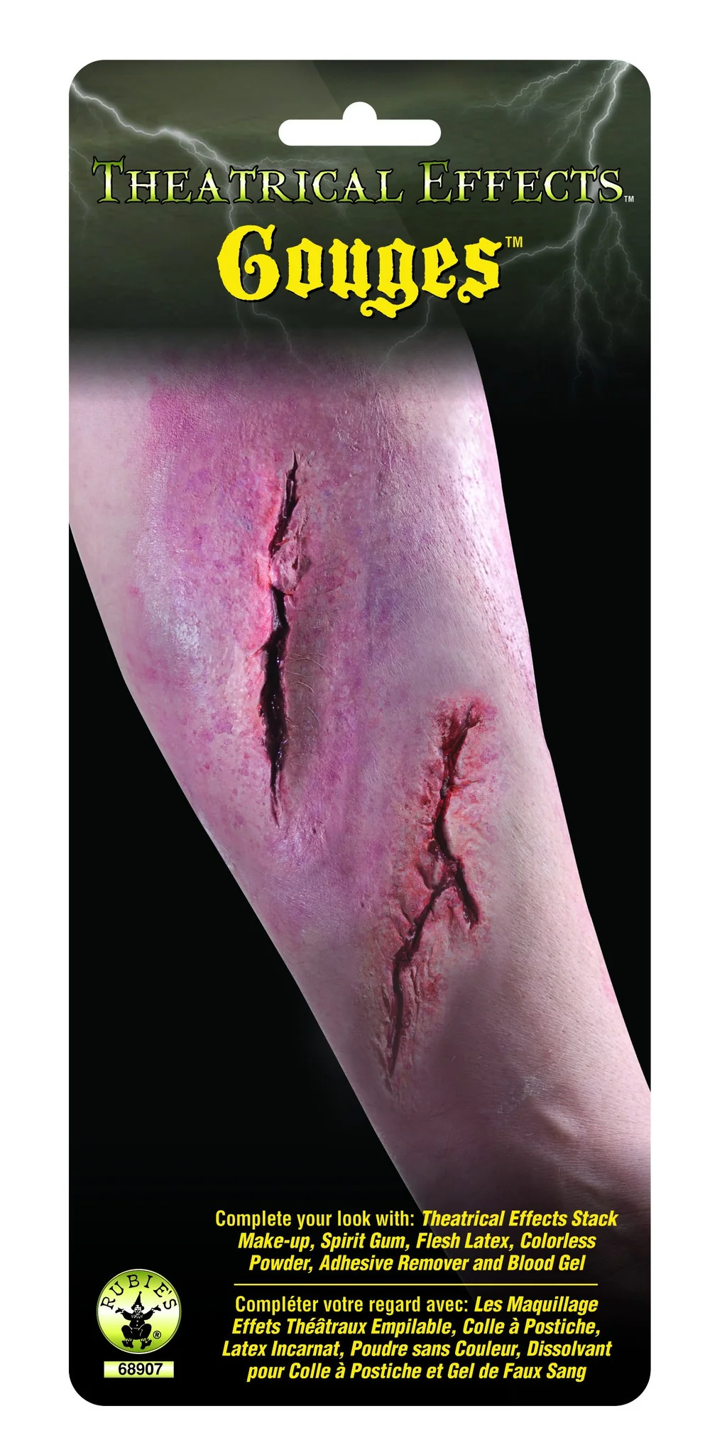 Theatrical Effects Gouges Injury