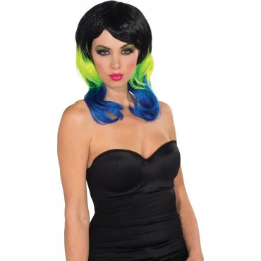 Tri Color Wig - Various Colors - Image 4
