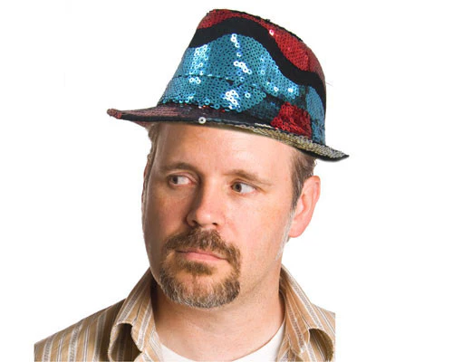 Tricolor Sequin Fedora