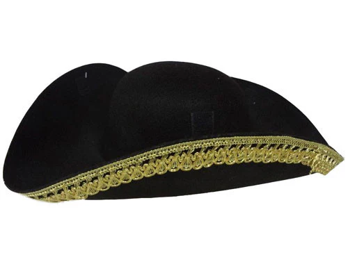 Tricorn Colonial Hat