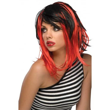 Two Tone Streak Wig - Various Colors
