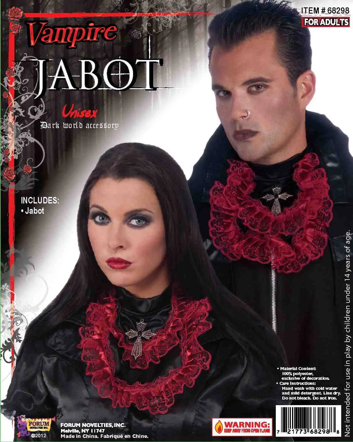 Vampire Jabot W/Cross