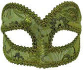 Venetian Masquerade Mask Green