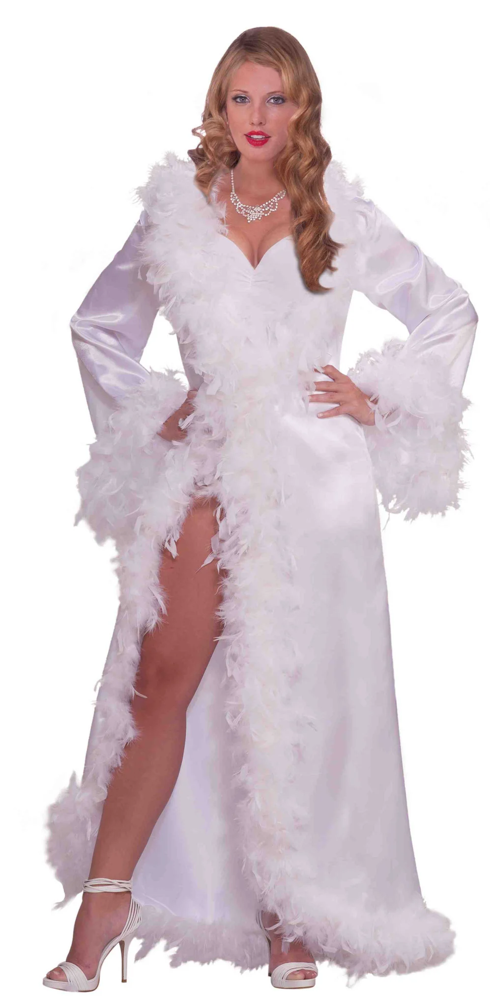 Vintage Starlet Costume Marabou Robe