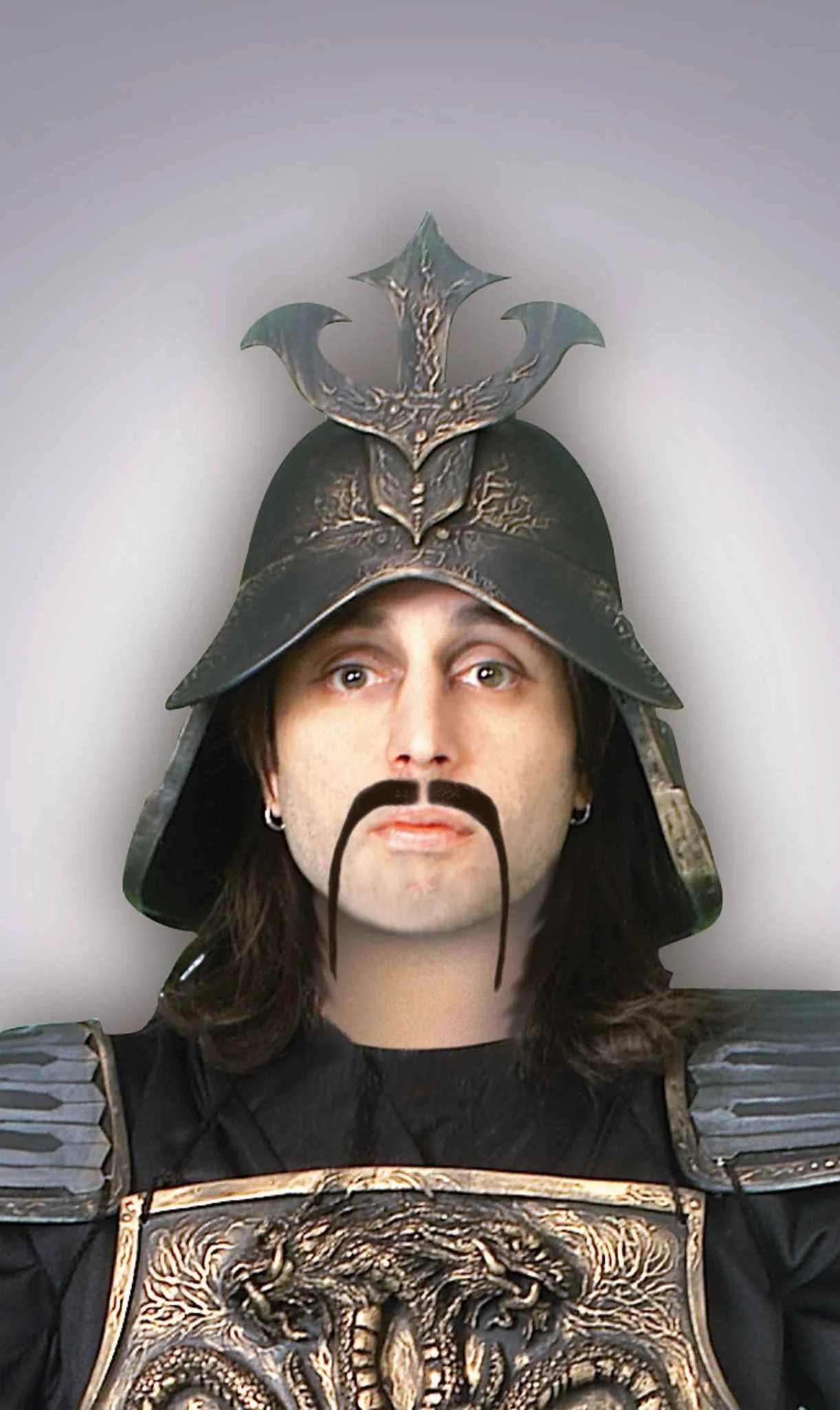 Warrior Moustache-Black