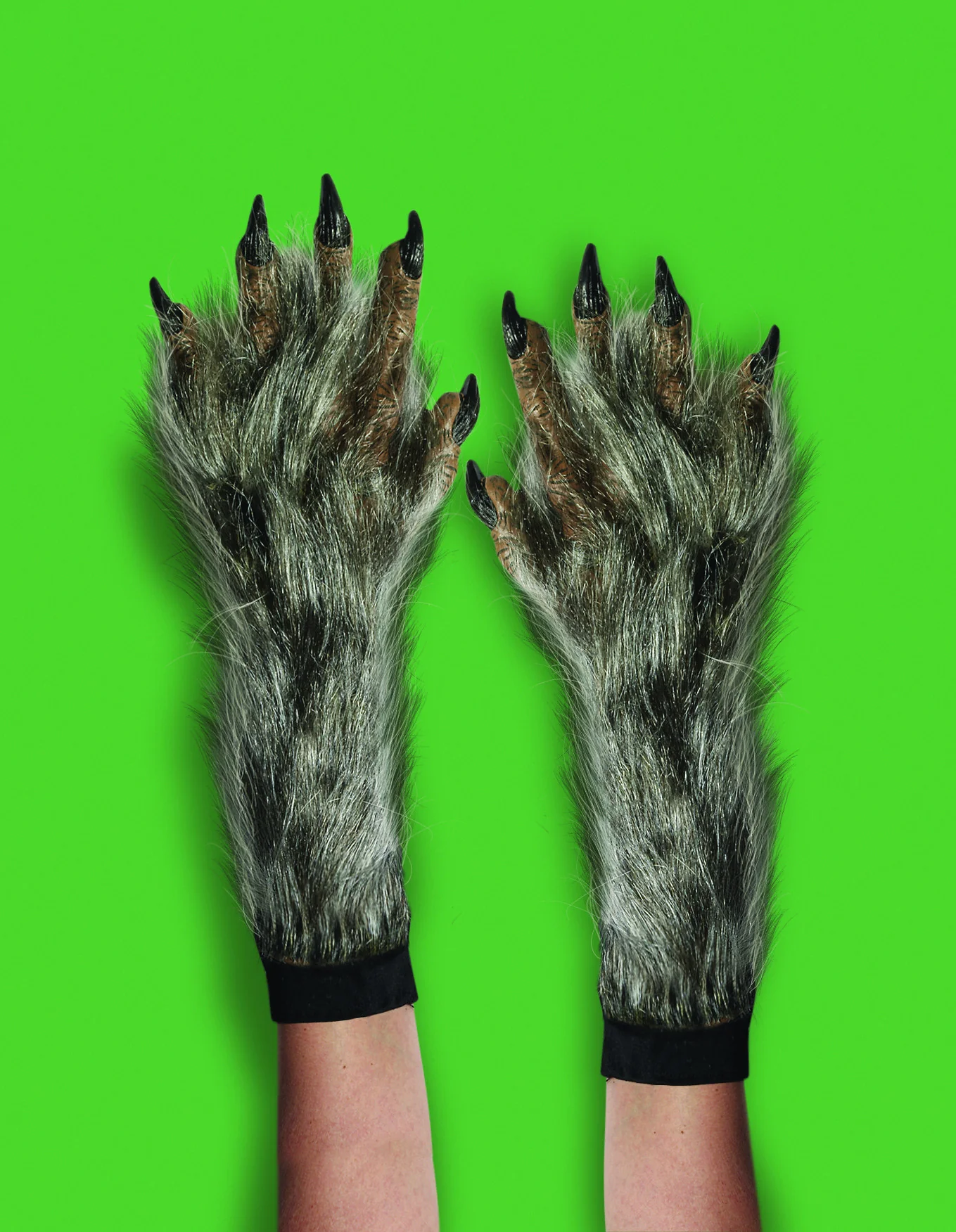 Werewolf Costume Gloves Long and Hairy