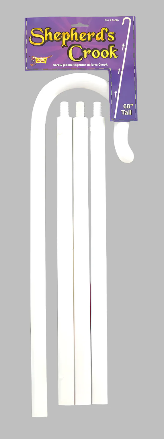 White Shepherd's Crook Costume Prop Accessory - Image 2