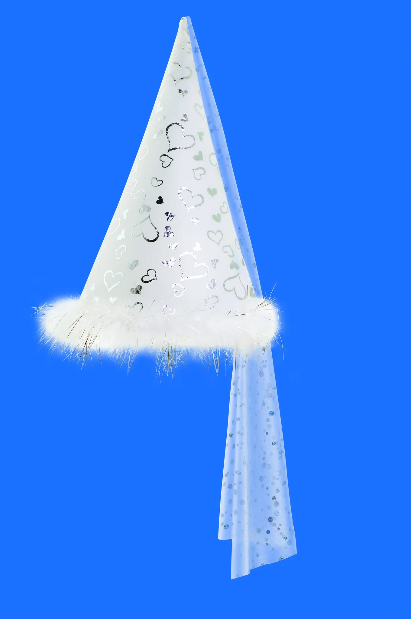 White Conical Princess Hat