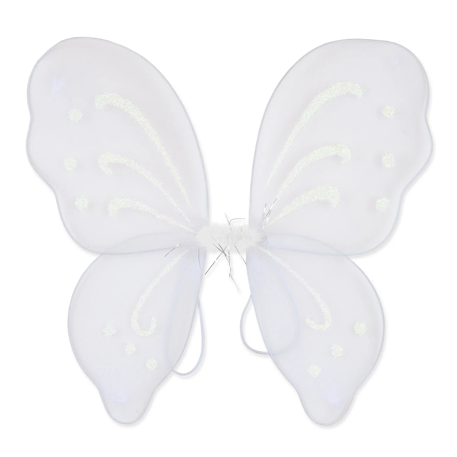 White Fairy Wings Costume Accessory