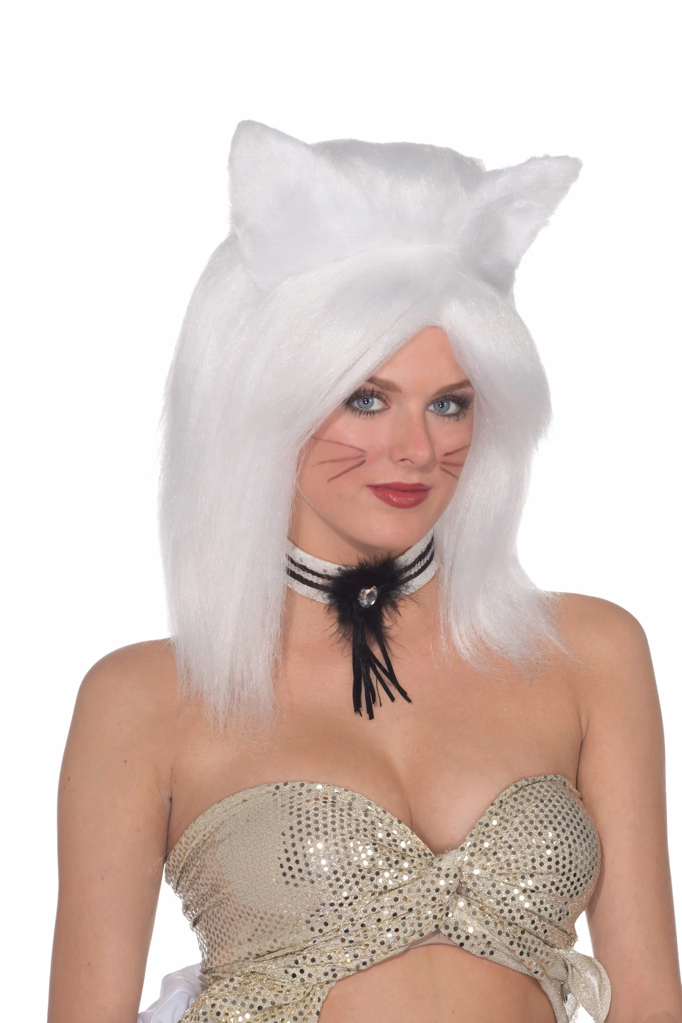 Wig-Feline Fantasy-White