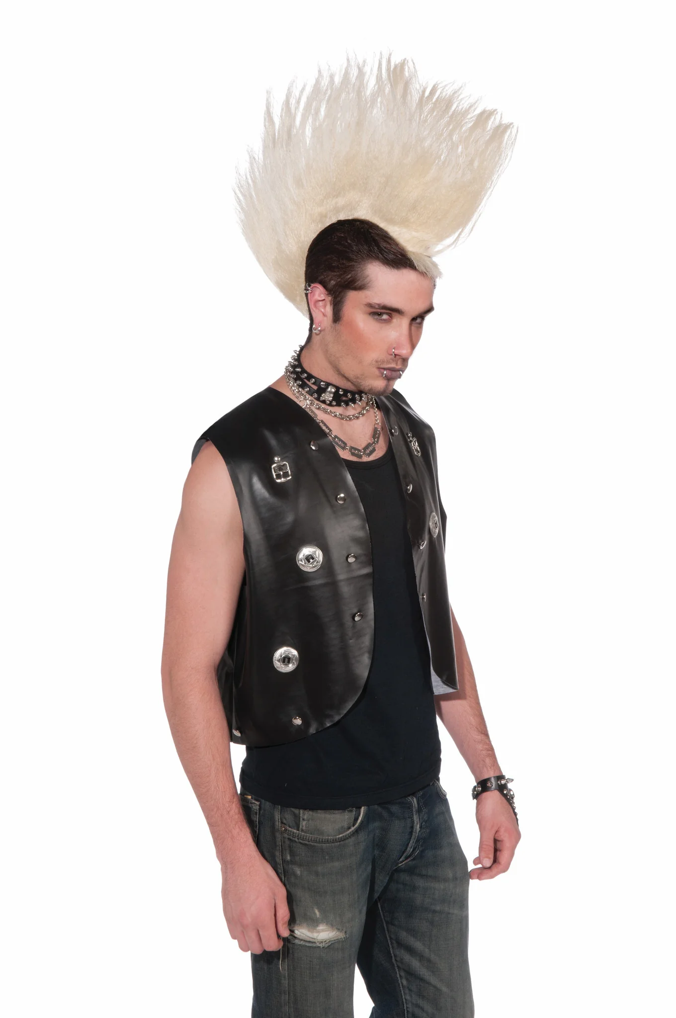 Wig-Mohawk Hairpiece-Blonde