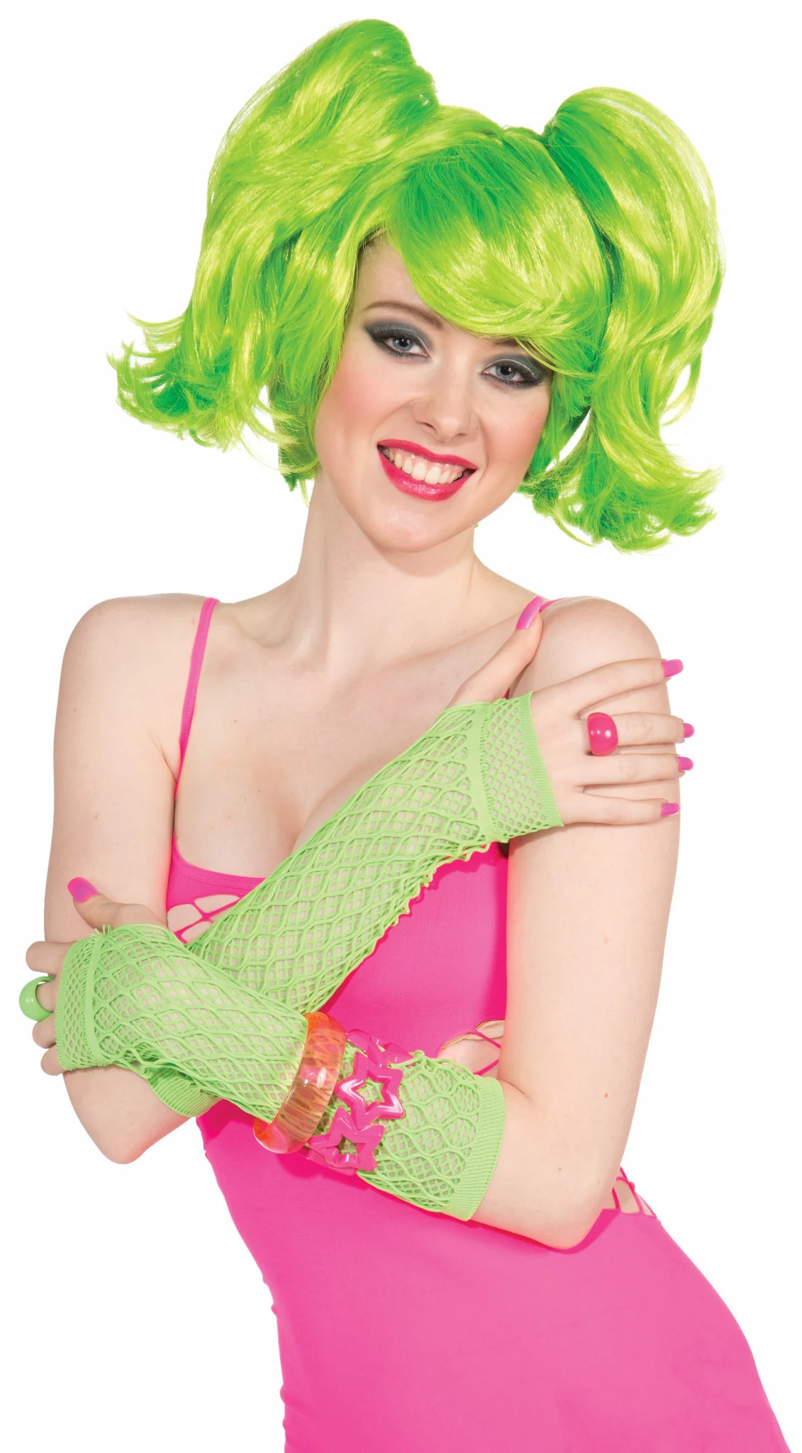 Wig&Ponies Set-Short-Green