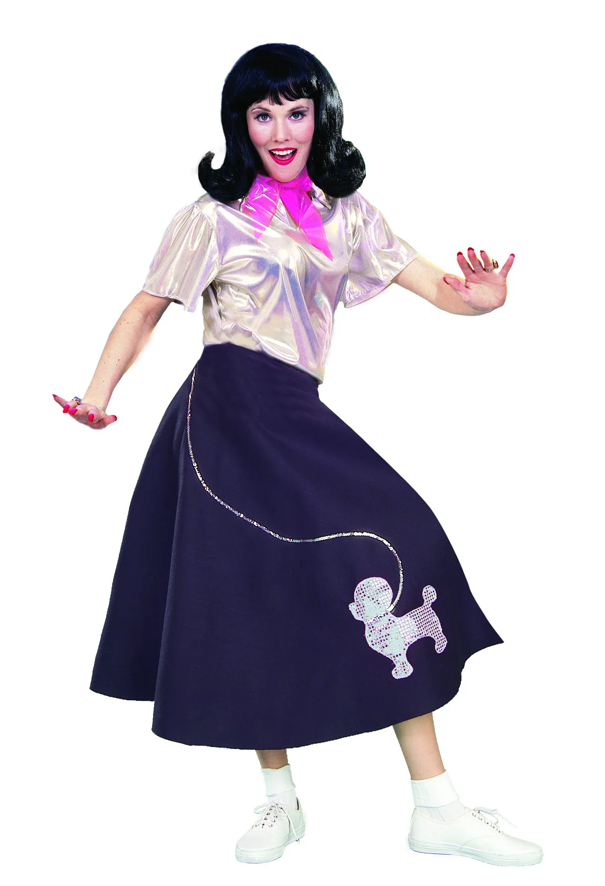 Women's 50's Costume Poodle Skirt Black