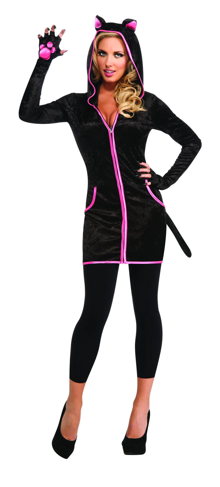 Womens Black Kitty Costume