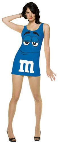 Womens Blue M&Ms Tank Dress