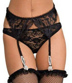 Womens Bones Garter Belt