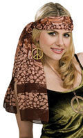 Womens Brown Scarf/Headband/Belt