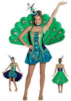 Womens Deluxe Peacock Costume