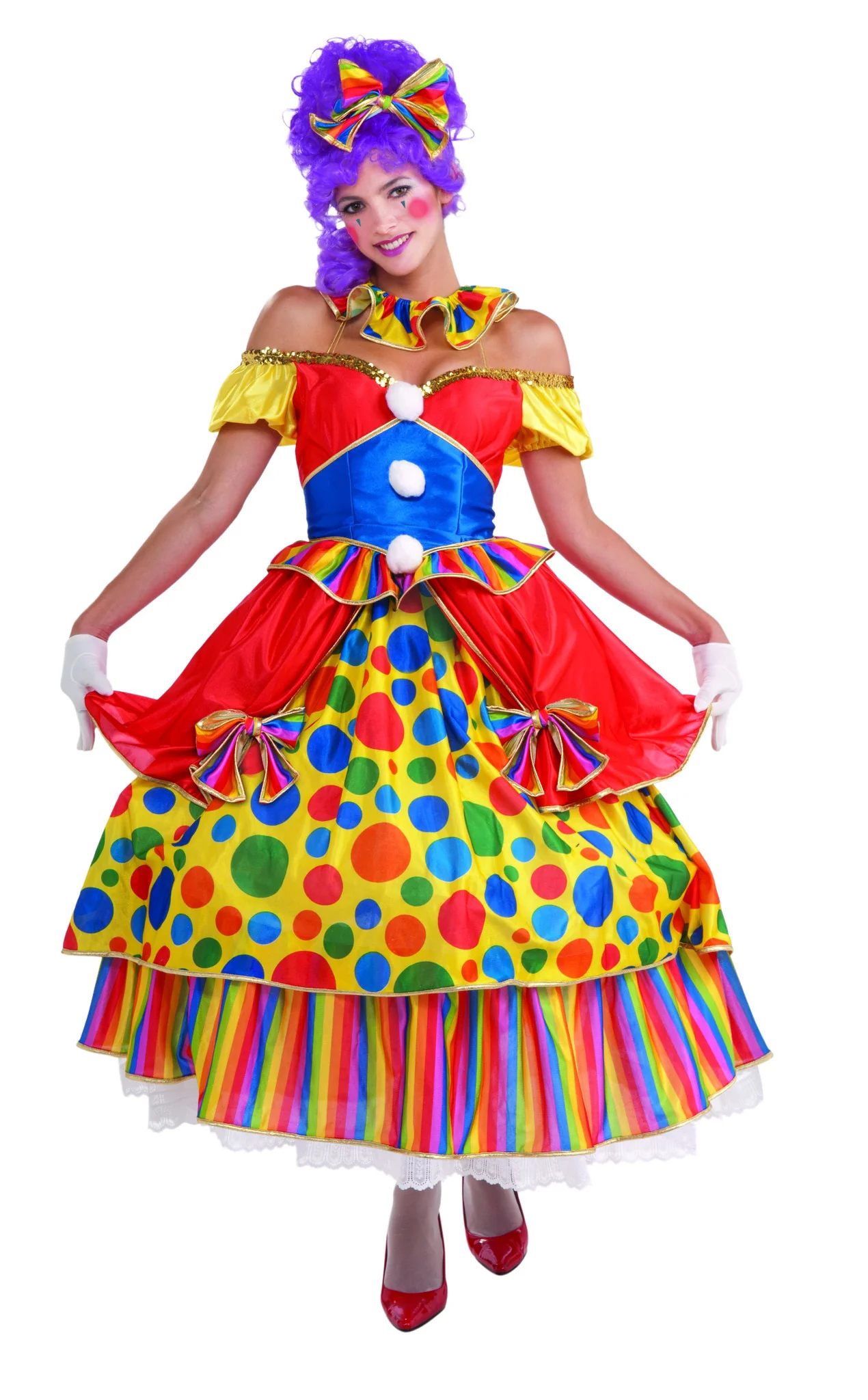 Women's Elegant Clown Halloween Costumes