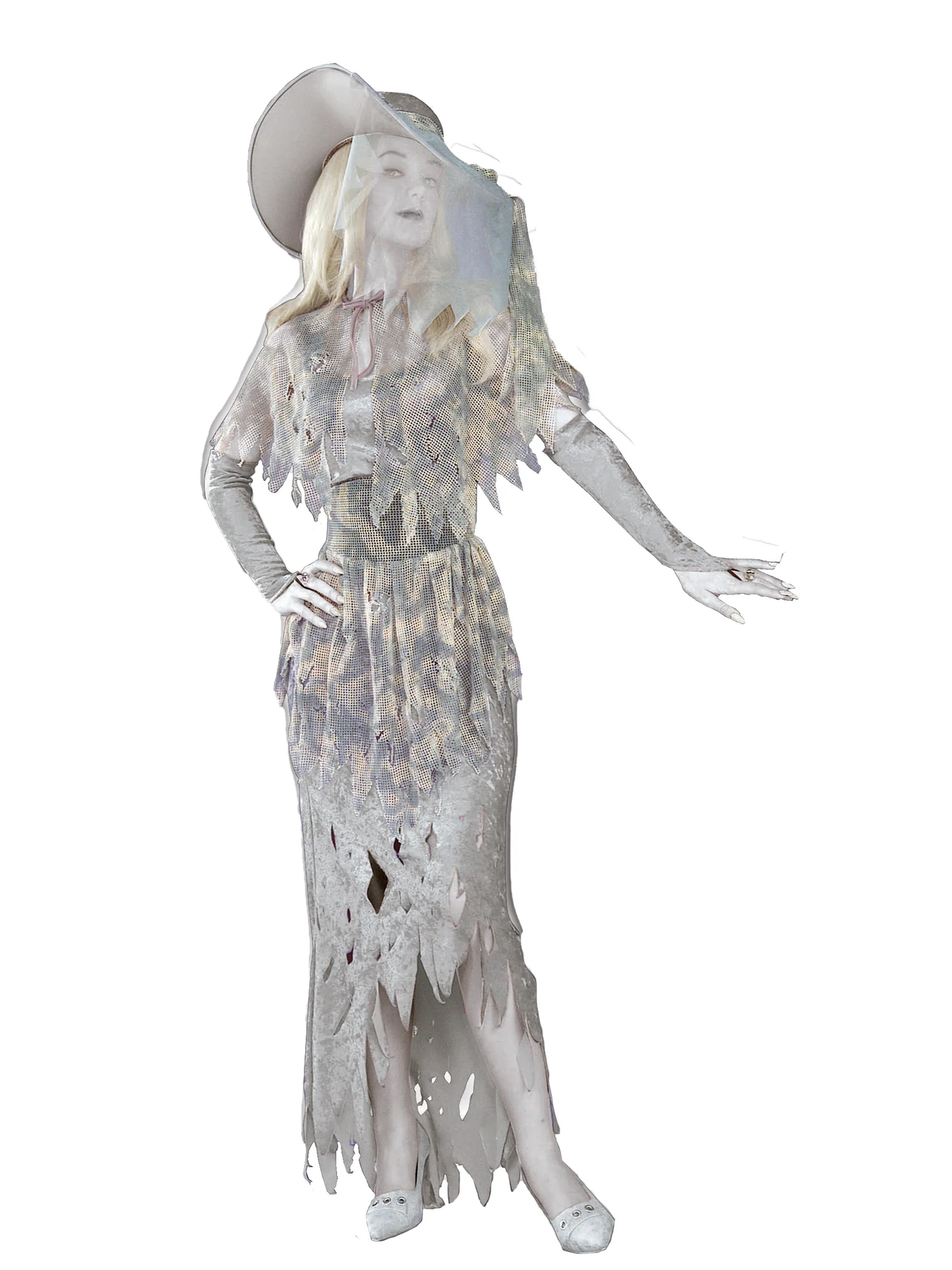Womens Ghostly Gala Gal Costume