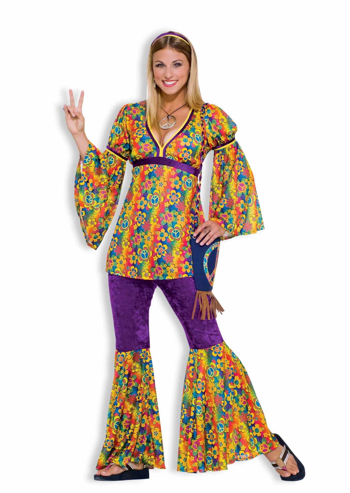 Womens Halloween Costumes Hippie Gal Costume
