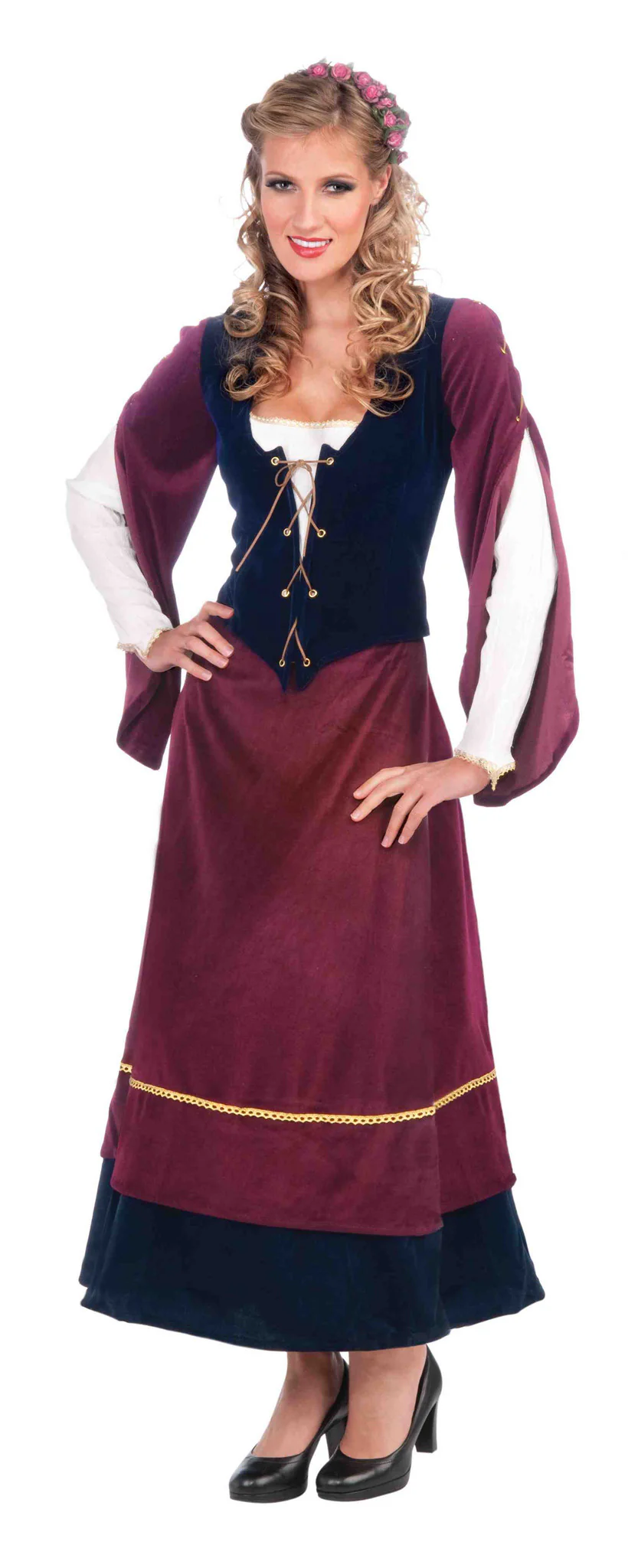 Womens Medieval Wench Renaissance Costume