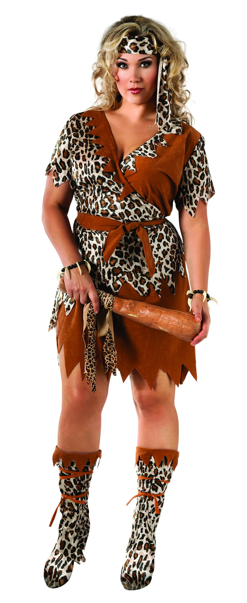Womens Plus Size Cavewoman Costume
