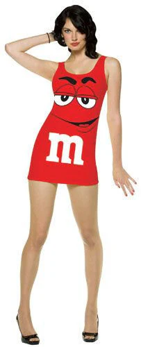 Womens Red M&Ms Tank Dress