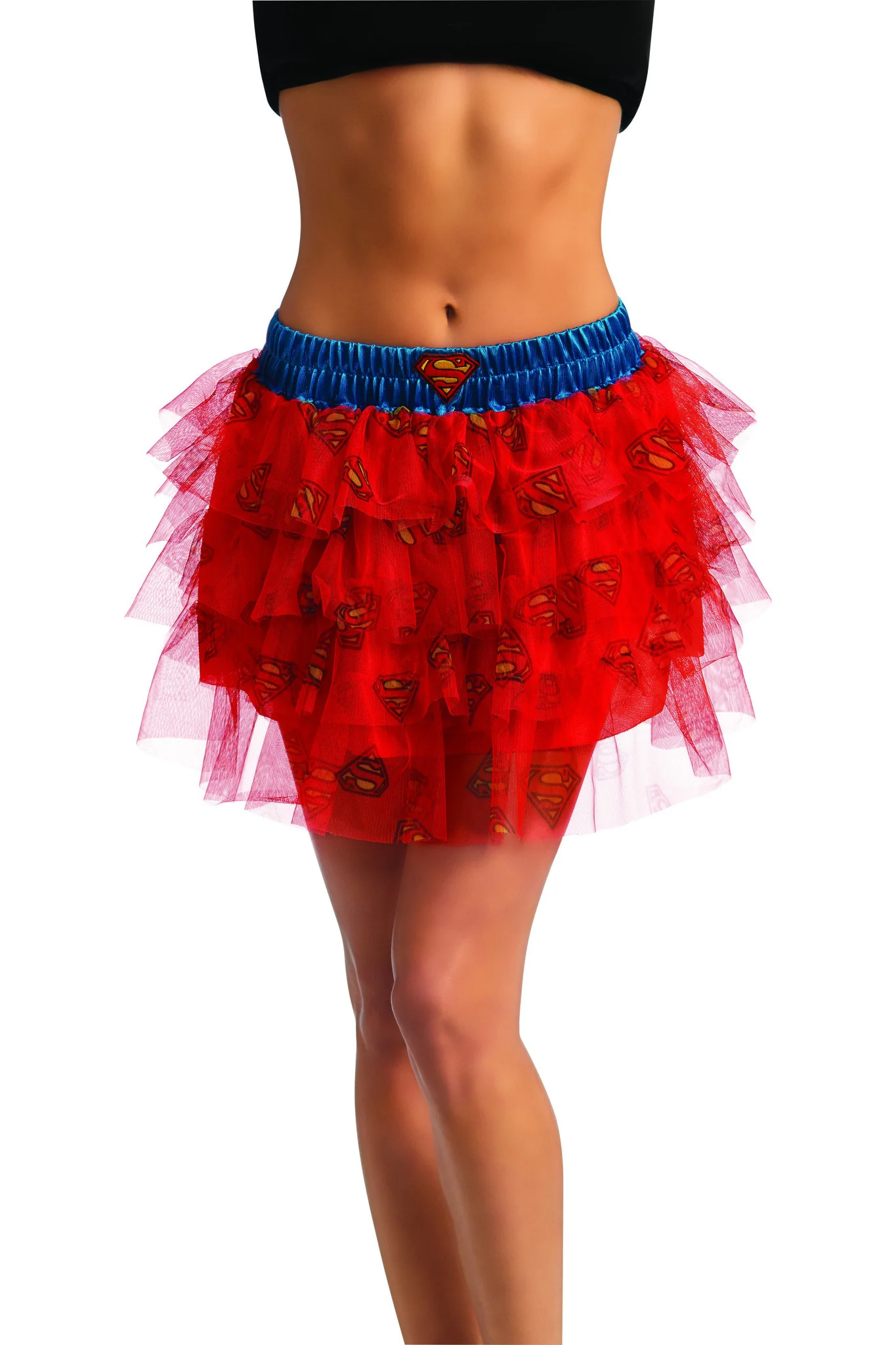 Womens Supergirl Skirt with Sequins