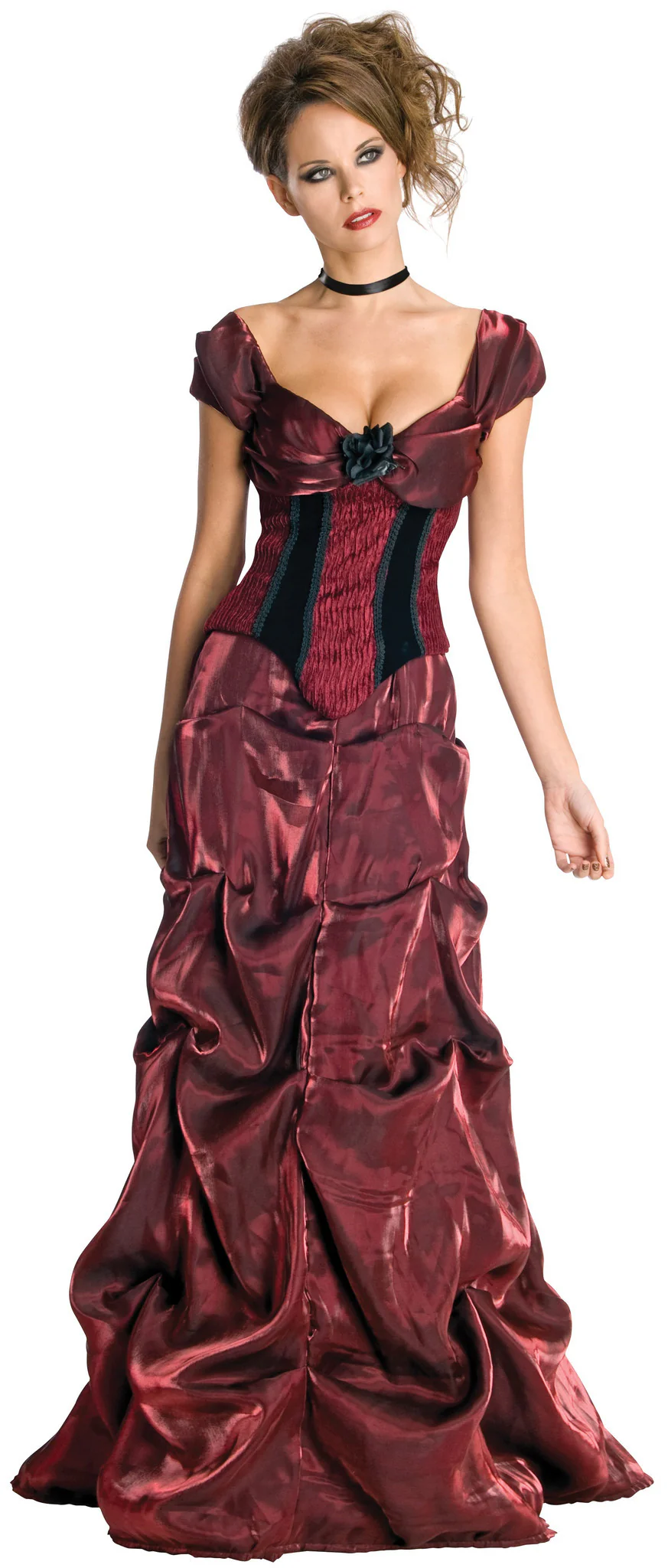 Womens/Teens Dark Rose Costume