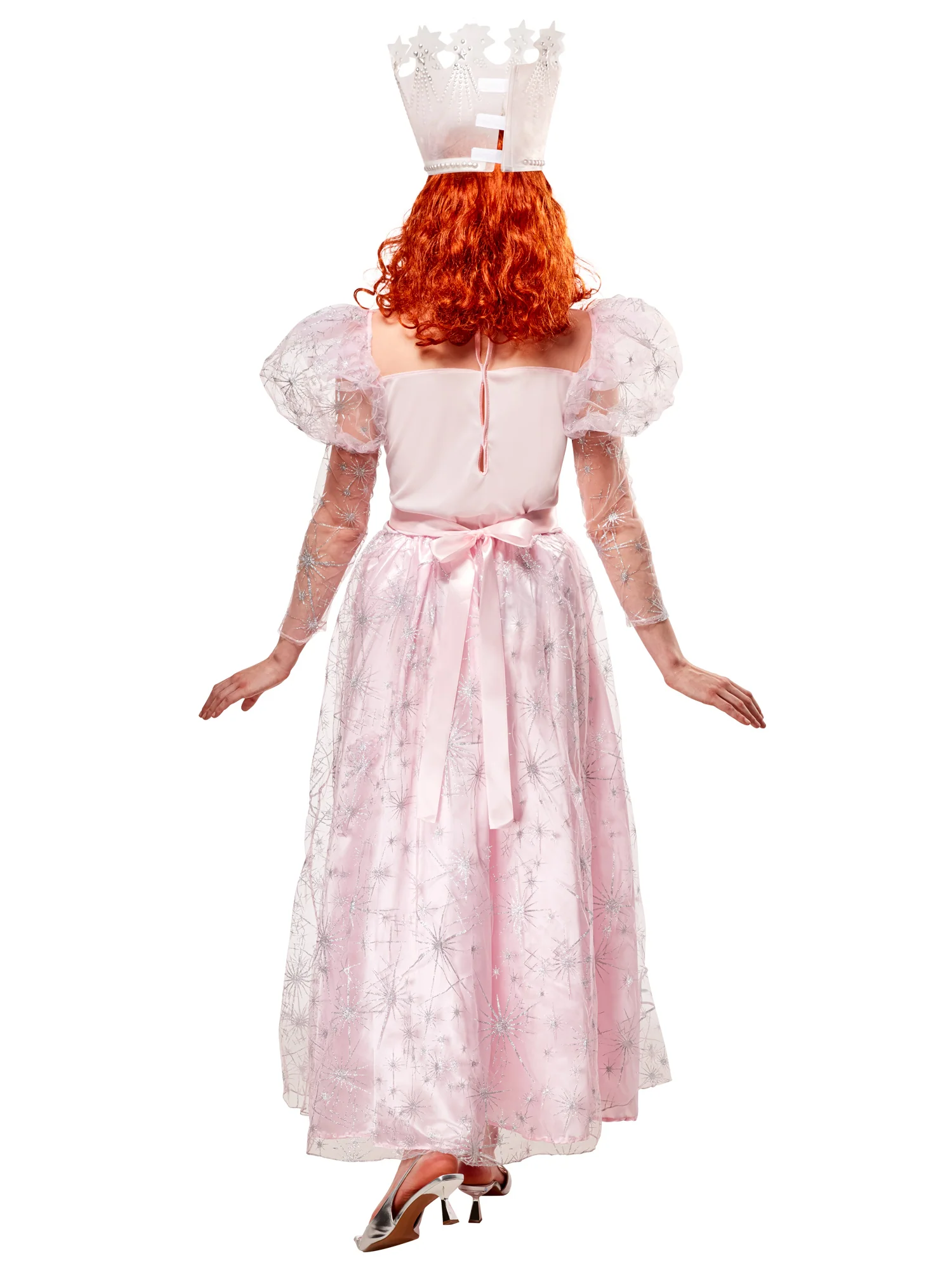 Womens Wizard of Oz Glinda the Good Witch Dress and Tiara Costume - Image 4