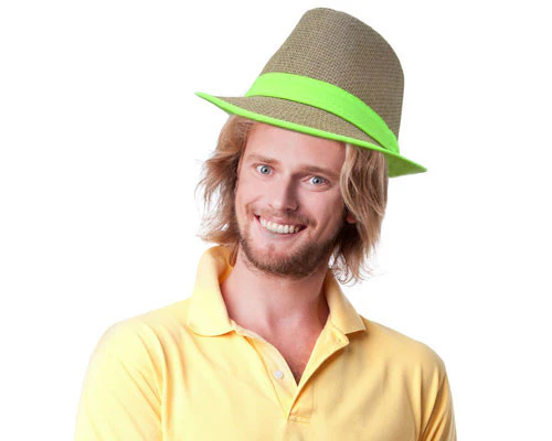 Woven Fedora Hat