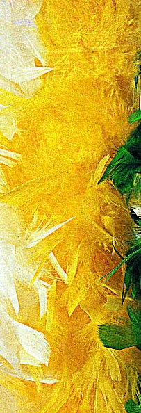 Yellow Turkey Feather Boa