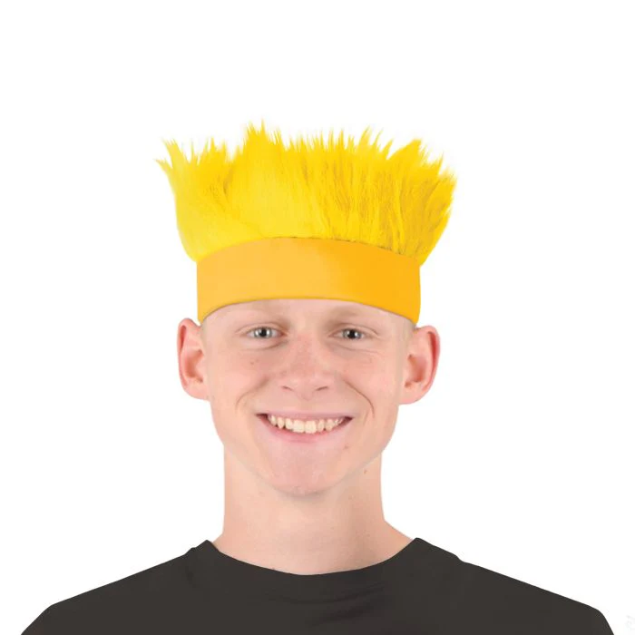 Yellow Wild Spiked Hair Headband - Image 2