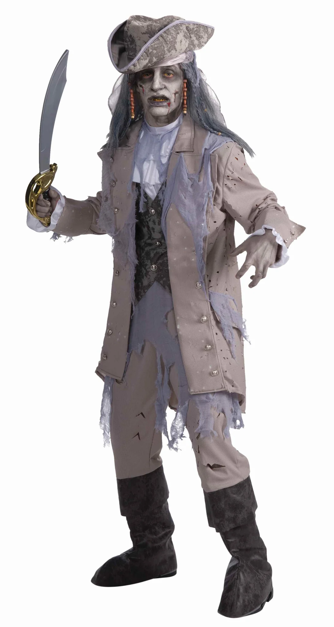 Zombie Pirate Halloween Costume for Men