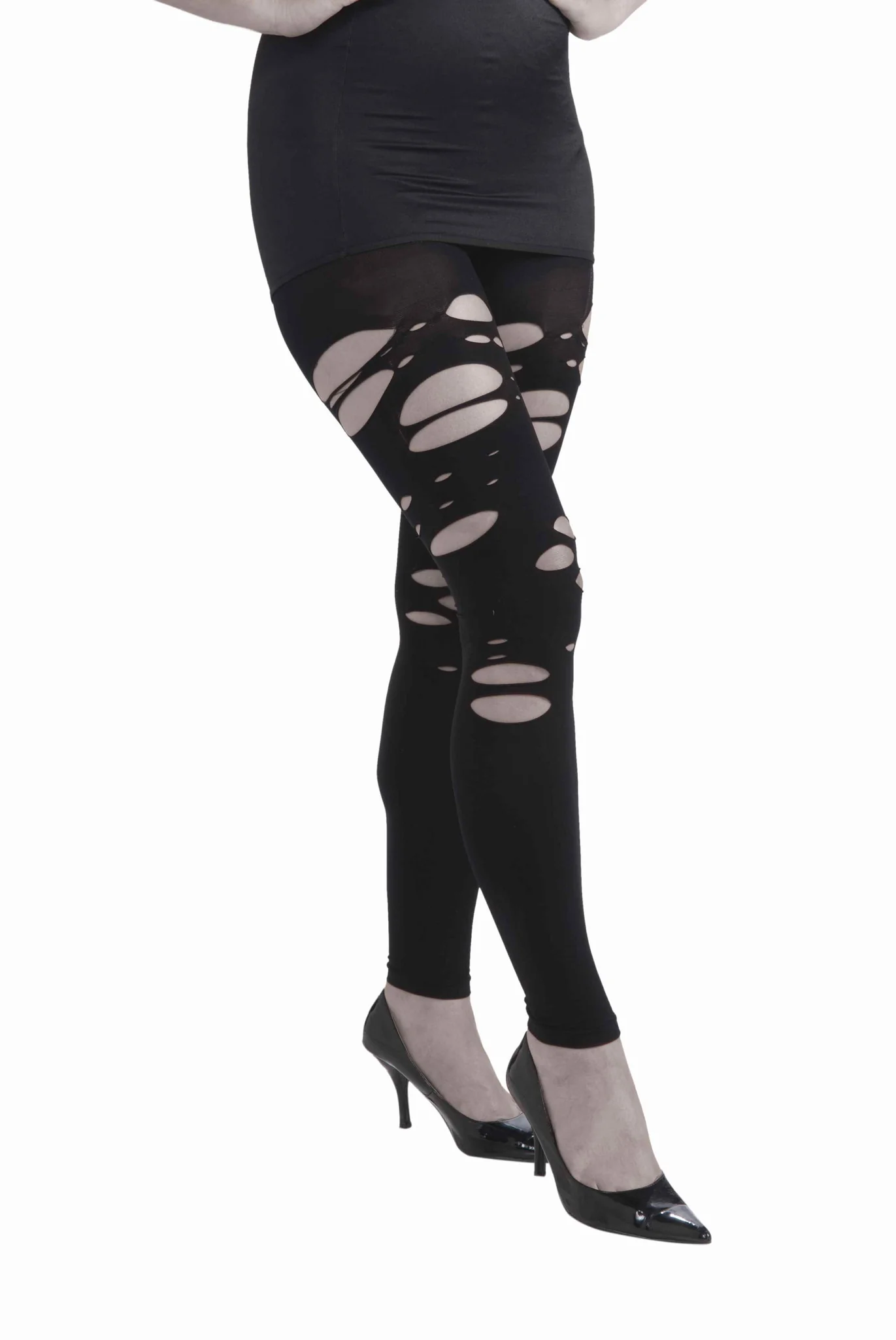 Zombie Woman Torn Leggings
